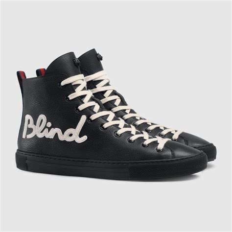 gucci blind for love high top sneaker|Men's Designer Luxury High Top Sneakers .